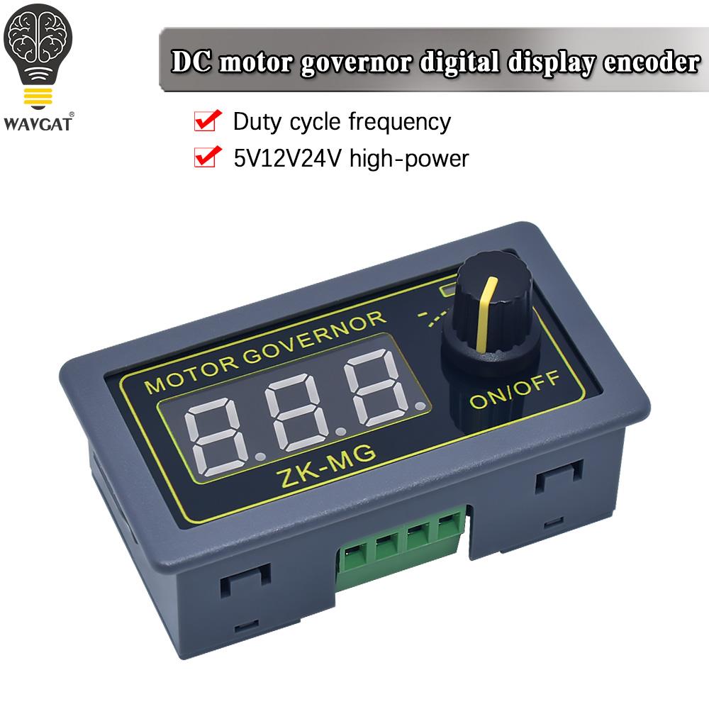 Pcm5102 - DC 5-30V 12V 24V 5A DCモーターコントローラー、PWMによる速度調整、デジタル表示、エンコーダー、デューティ比、周波数、最大15A、ZK-MG