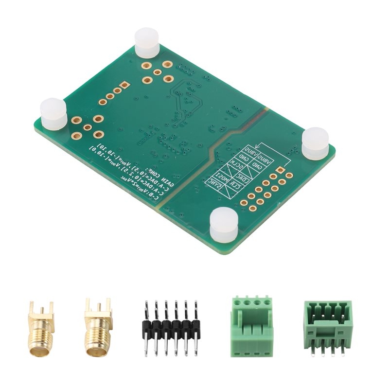 Dac Board - A64K：DAC8563デュアルチャンネルDACモジュール用。16ビットのデジタル-アナログ変換ボード。PMODインターフェース、絶縁設計。