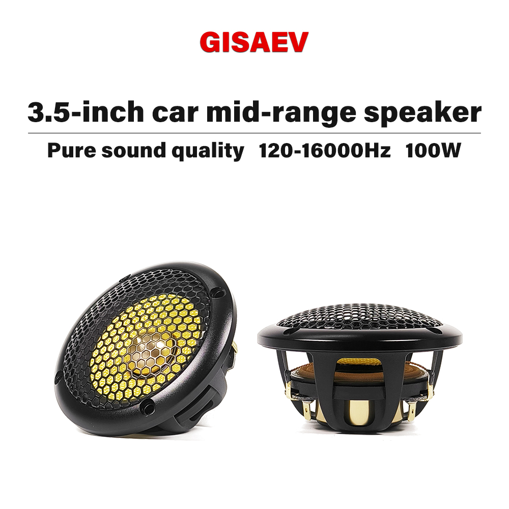 Speaker Driver - 2個入り 3.5インチ バレットガイドドミッドレンジスピーカー、カーセンタースピーカー、高級車用2ウェイ/3ウェイ3インチミッドレンジスピーカー
