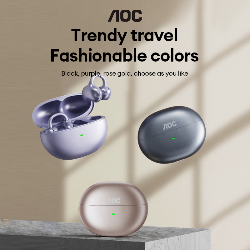 Subwoofer - AOC ACD2544 ワイヤレスBluetoothイヤークリップイヤホン オープンイヤーヘッドホン サラウンドステレオサウンド 低遅延