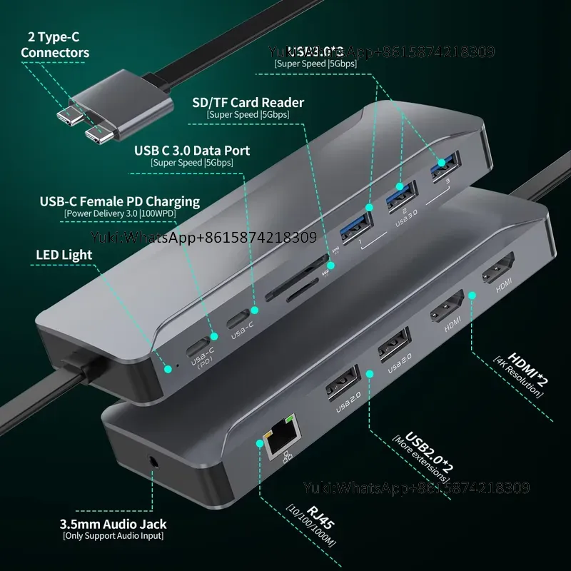 Rj45 Jack - ホットセール中 デュアルディスプレイ対応 Type-C to 4K30HZ HDMI