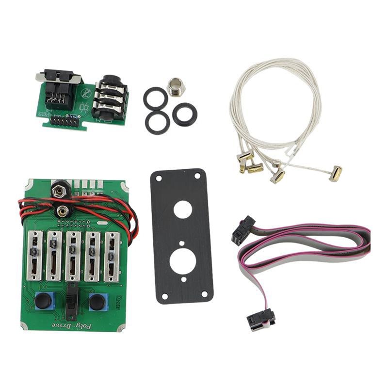 Passive Preamp - A06F：アクティブ/パッシブ切り替え式5バンドEQピエゾピックアップ。アコースティックギター用プリアンプに搭載し、音質を向上させ、簡単に設置できます。