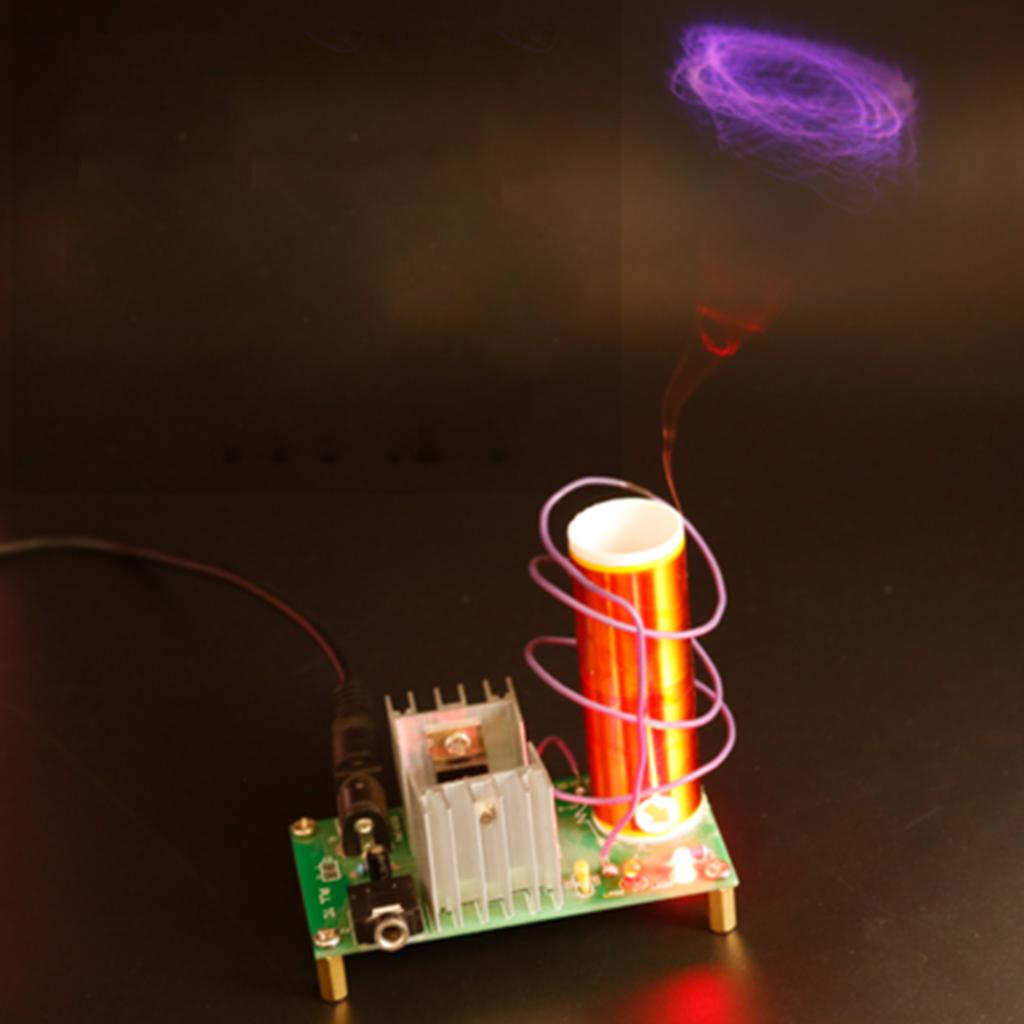 Speaker Kit - 小型音楽テスラコイルプラズマスピーカー 15W DIY回路基板キット ワイヤレスオーディオとLED照明用