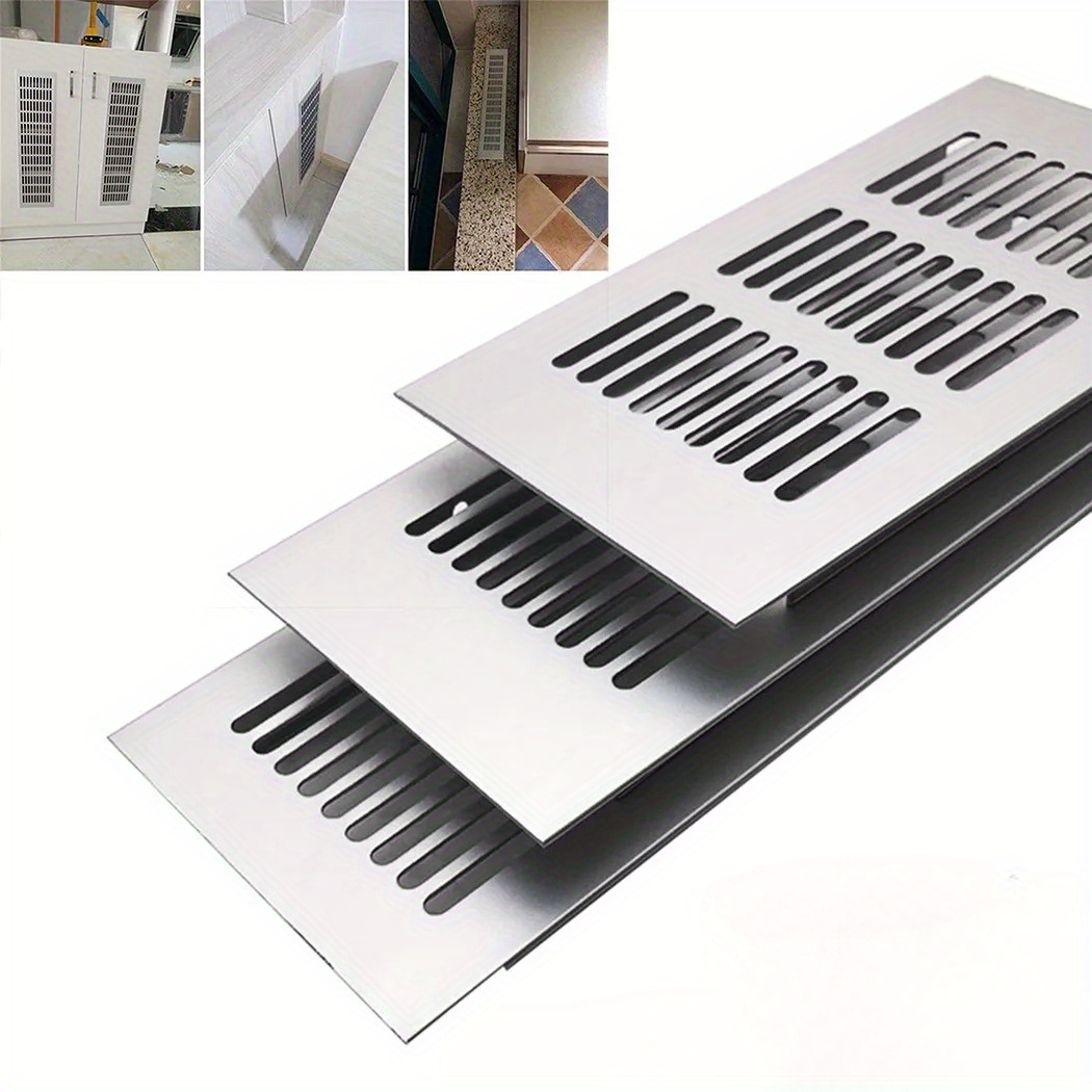 Ventilation Grille Aluminum - 2 個 80 ミリメートル換気グリルアルミ合金エアベントグリルキャビネットワードローブ換気グリルカバー家具通気性メッシュ