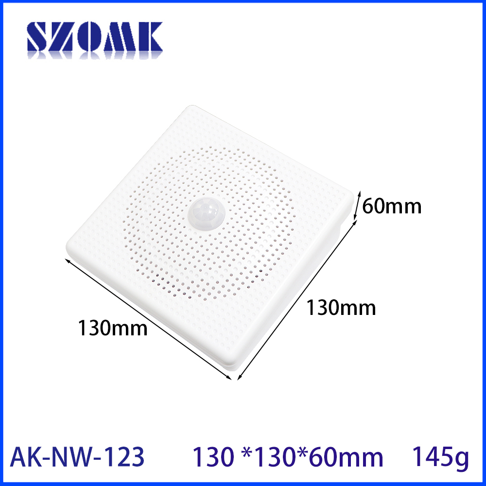 Speaker Enclosure - スピーカー用電気接続ボックス,赤外線センサー,オーディオシェル,IOT,130x130x55mm