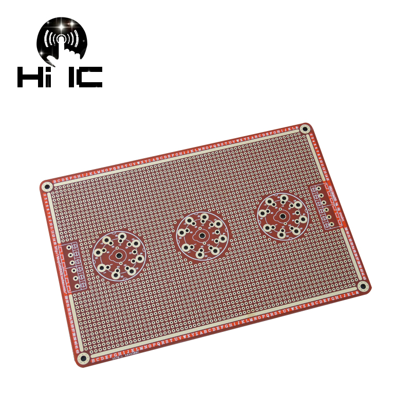 Headphone Amplifier - ユニバーサル中央チューブアンプPCB,8ピン/9ピン,ヘッドフォンバルブ,両面PCB
