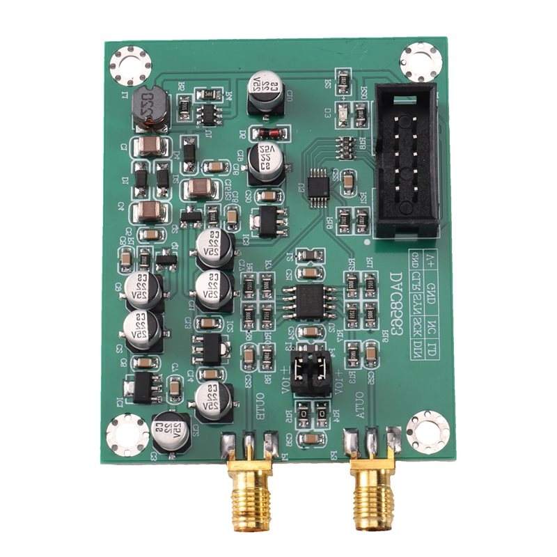 Dac Board - DACモジュール用、調整可能な正負電圧、デュアルチャンネル16ビットデジタル-アナログ変換、DAC8563用、±10V入力デモボード-AT36
