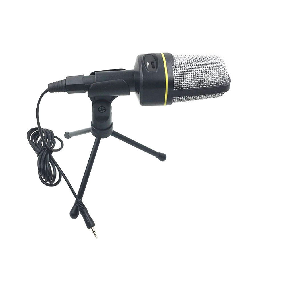 Condenser Microphone Kit - 1セット：コンピューター用コンデンサーマイク、ノイズリダクション機能付き、ゲーミング、会議、デスクトップ、ノートパソコン用マイクキット（黒）