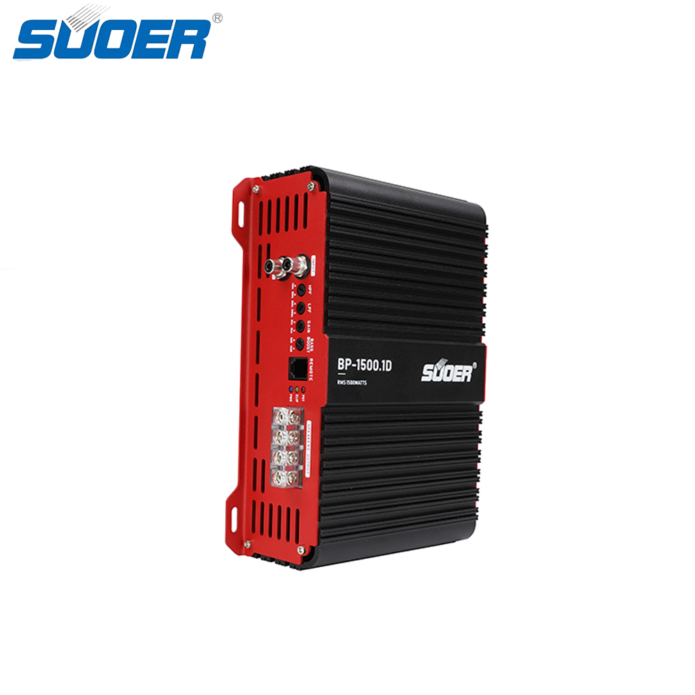 Class D Amplifier - スーパBP-1500 クラスD高効率カーアンプ 12V モノブロック安定電源サブウーファーアンプ 過負荷・熱保護機能付き