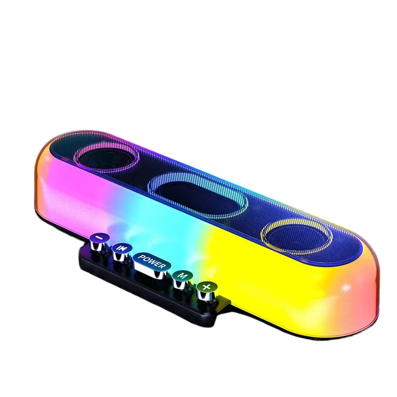 Speaker Driver - PCとラップトップ用ゲーミングBluetoothスピーカー、デュアル10Wドライバー搭載、ゲーマーやストリーマー向けの高音質サウンドバー