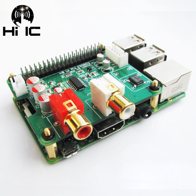 Dac Board - I2S hifi dacデジタルオーディオサウンドカードES9023拡張ボードデコードボードエンコーダラズベリーパイ3パイ2 b +