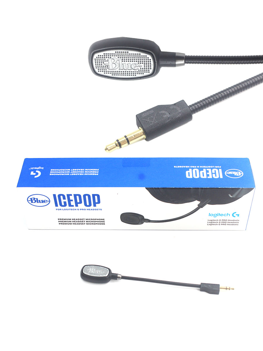 Microphone Capsule - Logitechgプロのゲーミングヘッドセット,デュアルマイク付きコンデンサーカプセル,ブルー