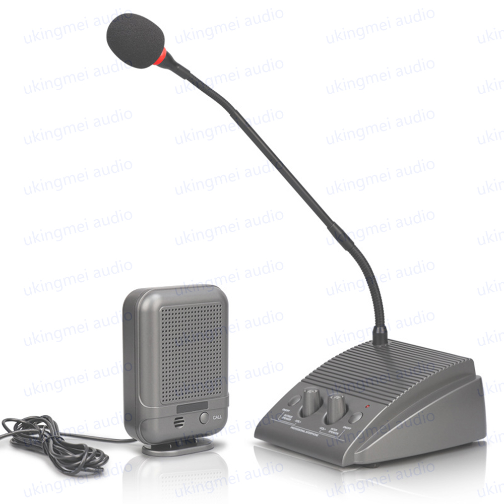 Speaker Wire - 銀行、病院ステーション、干渉防止、カウンター、窓インターホン、インターホンスピーカー用の調整可能なインターホンマイク