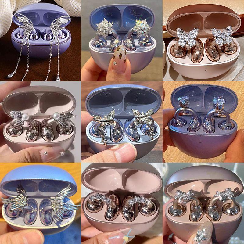 Diy Headphone - 1ペア DIY ヘッドホン用直径バックル ジルコン装飾 ヘッドホン装飾クリップ 取り外し可能