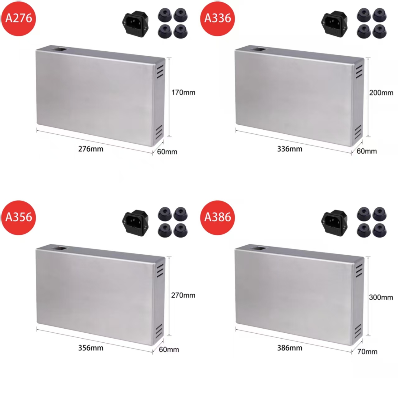 全アルミニウム製真空管アンプシャーシ EL34 386x30 - Speaker Enclosure のレビューと価格