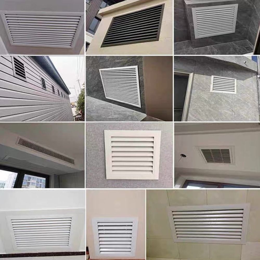 新しいアルミ合金製換気口グリル 白い正方形のゲーブルベントカ - Ventilation Grille Aluminum のレビューと価格
