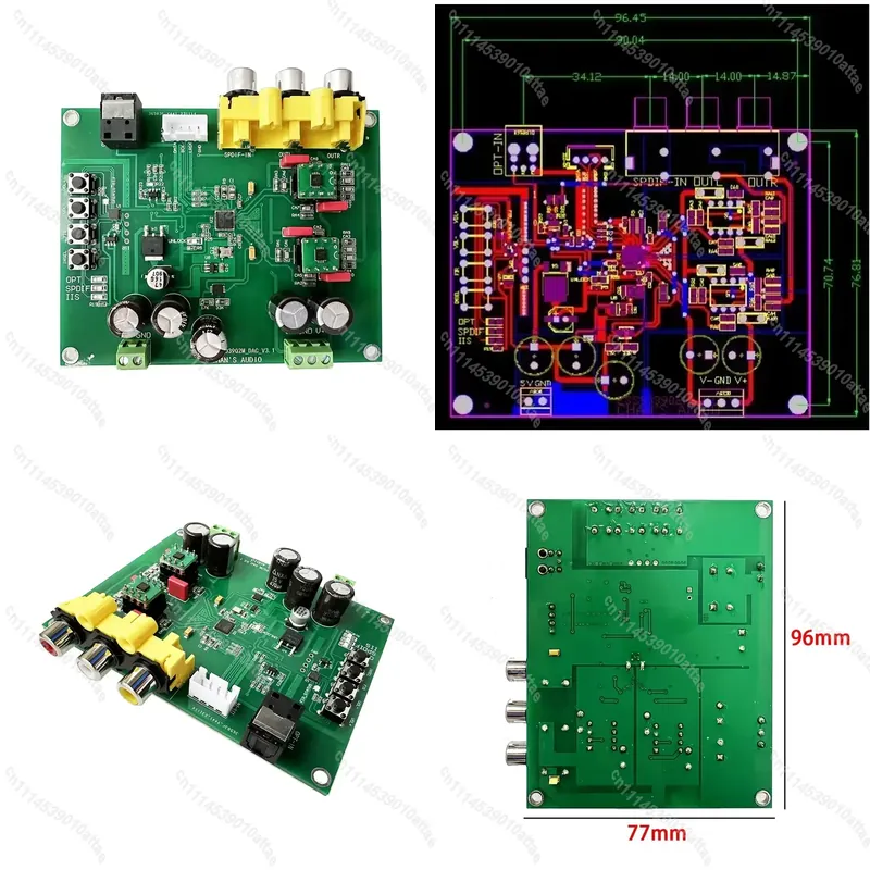 ESS9039Q2M DACデコーダーボード DSD1024 - Volume Control Board のレビューと価格