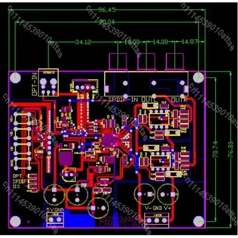 ESS9039Q2M DACデコーダーボード DSD1024 - Volume Control Board のレビューと価格