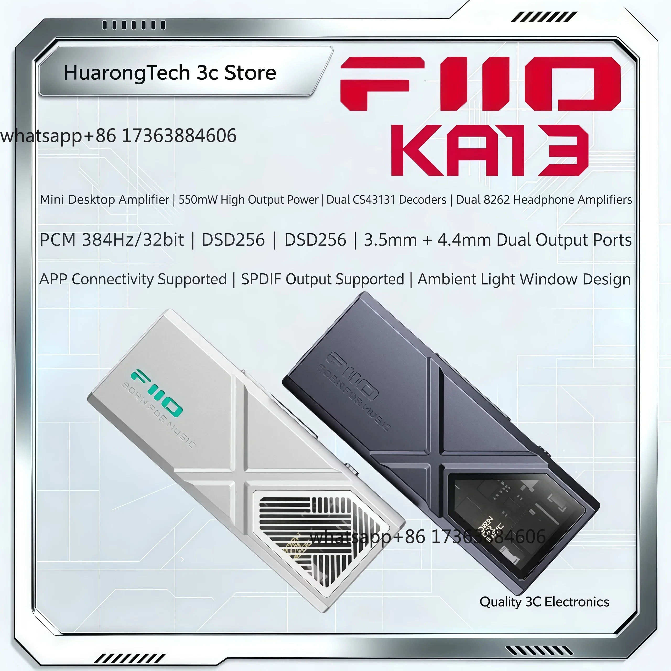 KA13 USB DAC ヘッドホンアンプ Jade Sou - Headphone Amplifier のレビューと価格