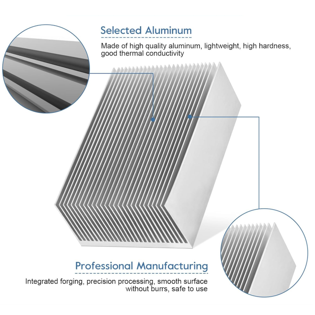 50x60x26mm — 300x60x26mm 高出力 L - Heatsink Aluminum のレビューと価格