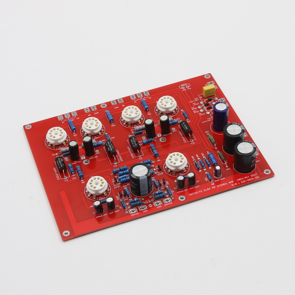 HiFi EL84+ECF80 ステレオ プッシュプルアンプ - Hifi Amplifier Board のレビューと価格