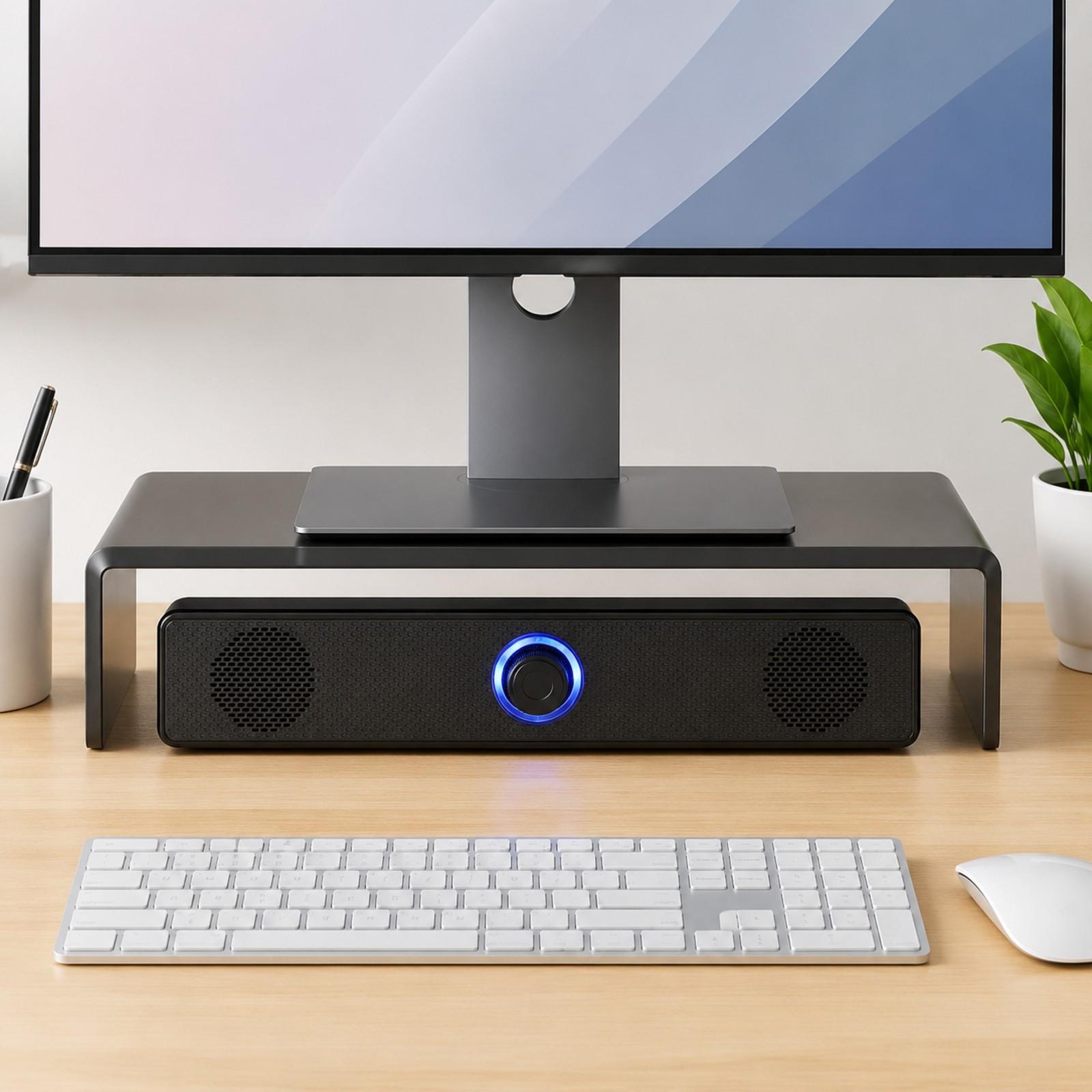 デスクトップ用のUSB接続有線コンピュータースピーカー。音量 - Speaker Wire のレビューと価格