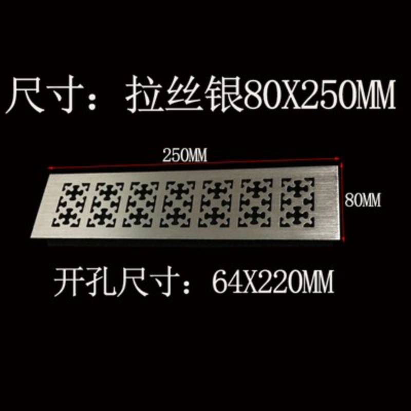 幅広の陽極酸化アルミニウム製通気口,クローゼット用換気グリル - Ventilation Grille Aluminum のレビューと価格