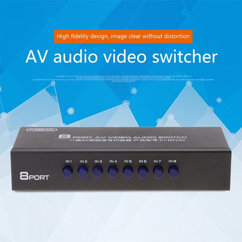 DVD用avスイッチャー、8ウェイスイッチャー、8 in 1 - Speaker Enclosure のレビューと価格