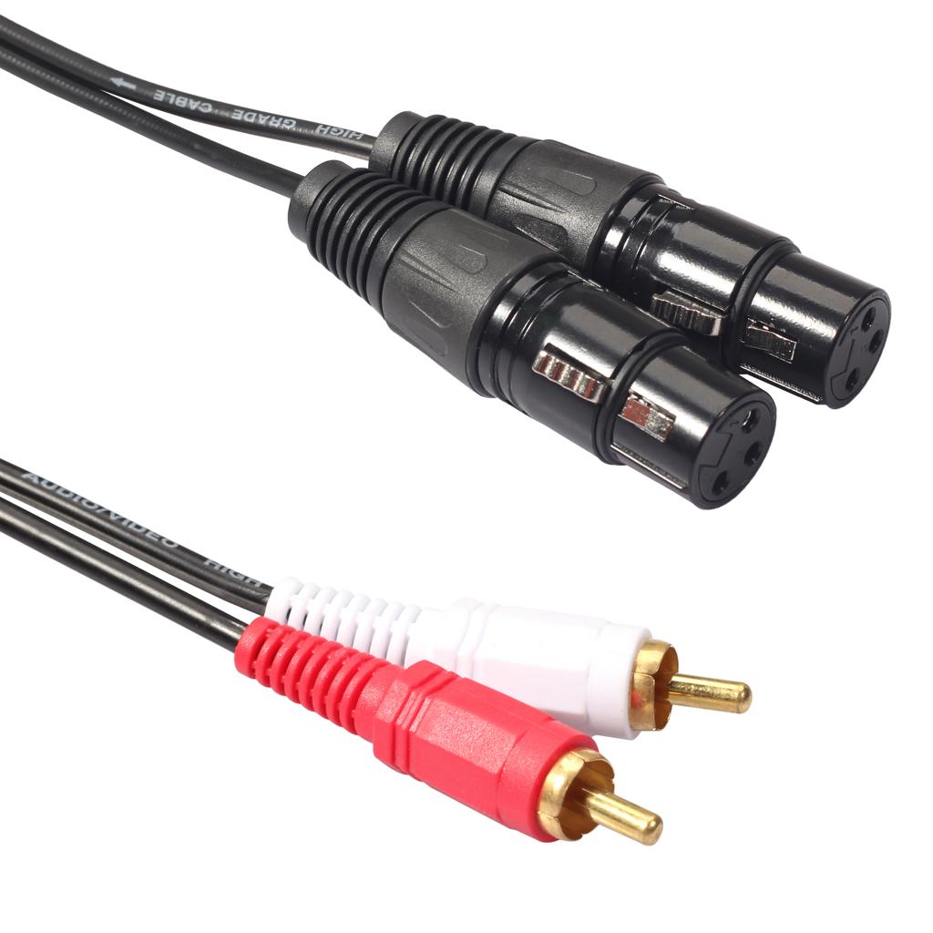 高音質XLR-RCAオーディオケーブルアダプター、1.5m、 - Rca Cable のレビューと価格