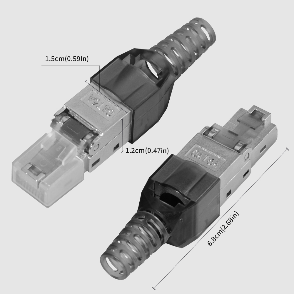 Cat6A/Cat6シールド付きRJ45コネクタ（工具不要型 - Rj45 Jack のレビューと価格