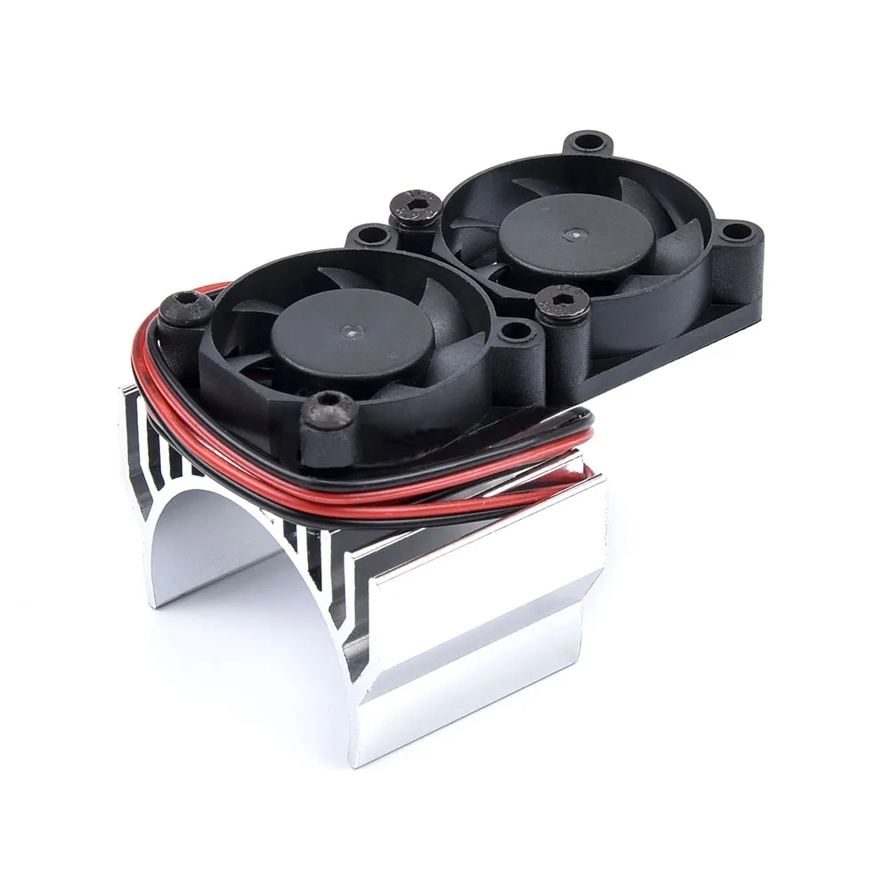 赤、黒、銀色のアルミニウム合金製デュアルファンラジエーター。 - Heatsink Aluminum のレビューと価格