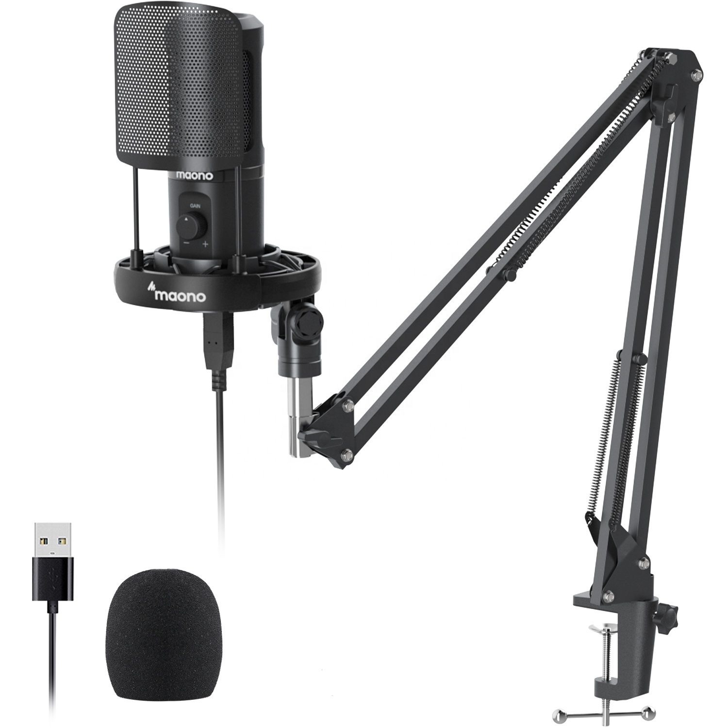 MAONOプロフェッショナルマイクキット、ライブストリーミン - Condenser Microphone Kit のレビューと価格
