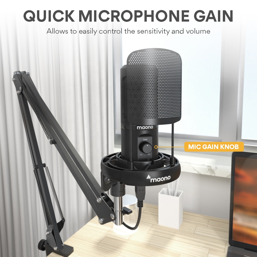 MAONOプロフェッショナルマイクキット、ライブストリーミン - Condenser Microphone Kit のレビューと価格