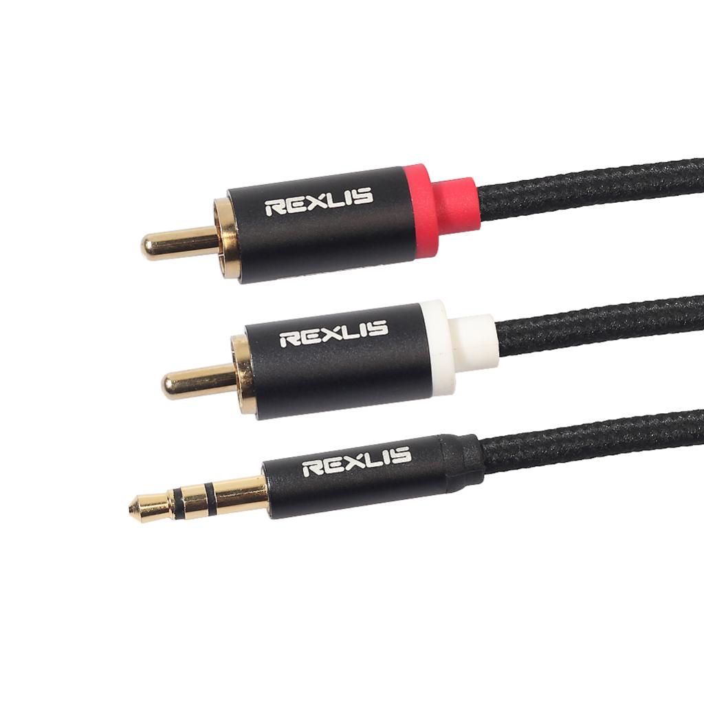 RCAオーディオ分配ケーブル、ブラック、3.5mm端子からデ - Rca Cable のレビューと価格