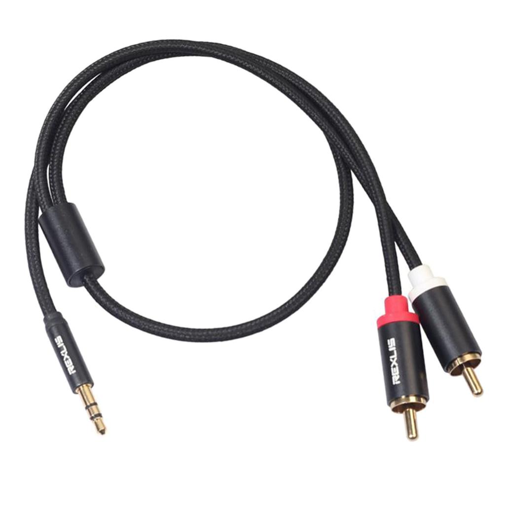 RCAオーディオ分配ケーブル、ブラック、3.5mm端子からデ - Rca Cable のレビューと価格