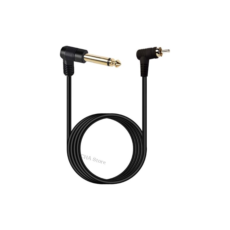 ゴールドカバー 90 度 Rcas オス 6.35mm サウ - Rca Cable のレビューと価格