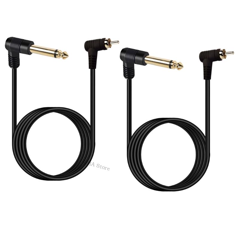 ゴールドカバー 90 度 Rcas オス 6.35mm サウ - Rca Cable のレビューと価格