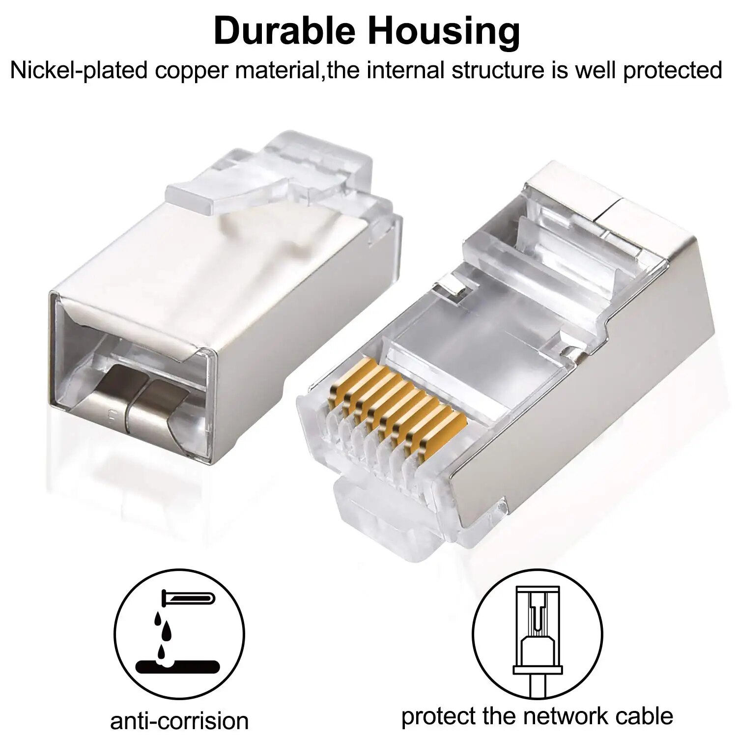 ZoeRax Cat6 RJ45 コネクタ 50 個、Cat - Rj45 Jack のレビューと価格