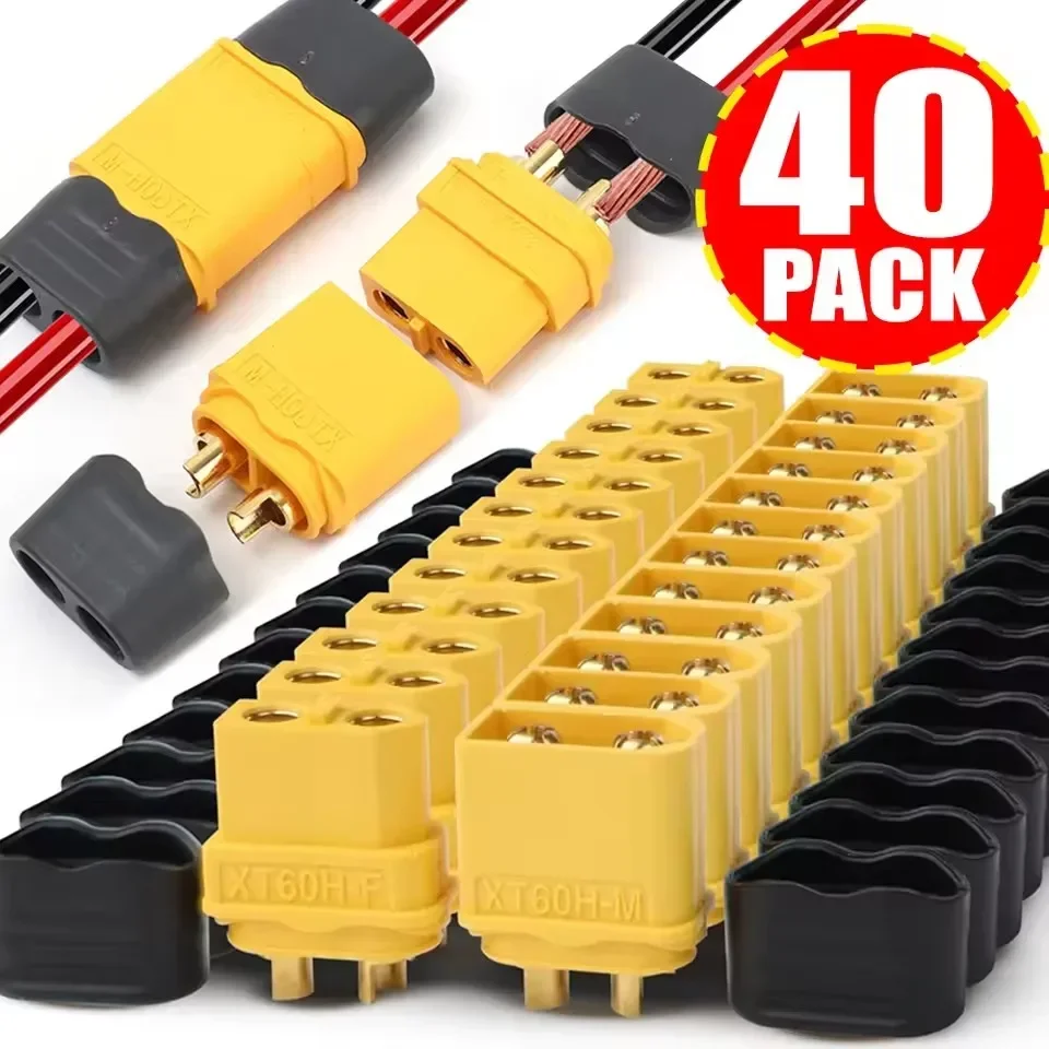 1～40個入り、オス・メス両用XT60/XT90コネクター、 - Rca Cable のレビューと価格