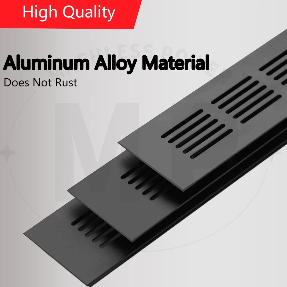 換気グリル,アルミニウム合金,1/2ピース,マットブラックキ - Ventilation Grille Aluminum のレビューと価格