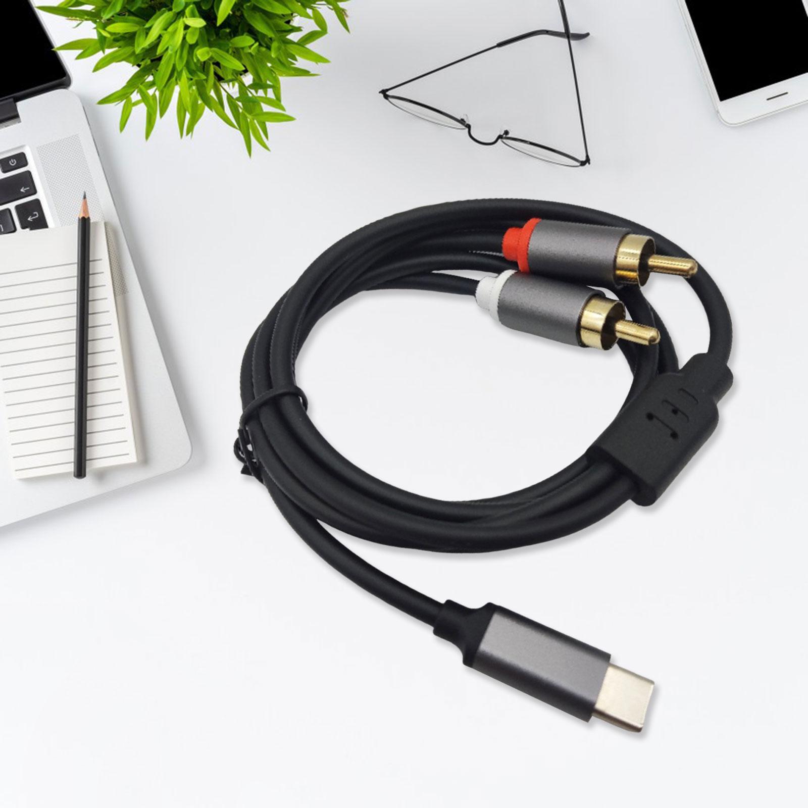 USB-C - RCAステレオオーディオケーブル。3.5mm - Rca Cable のレビューと価格