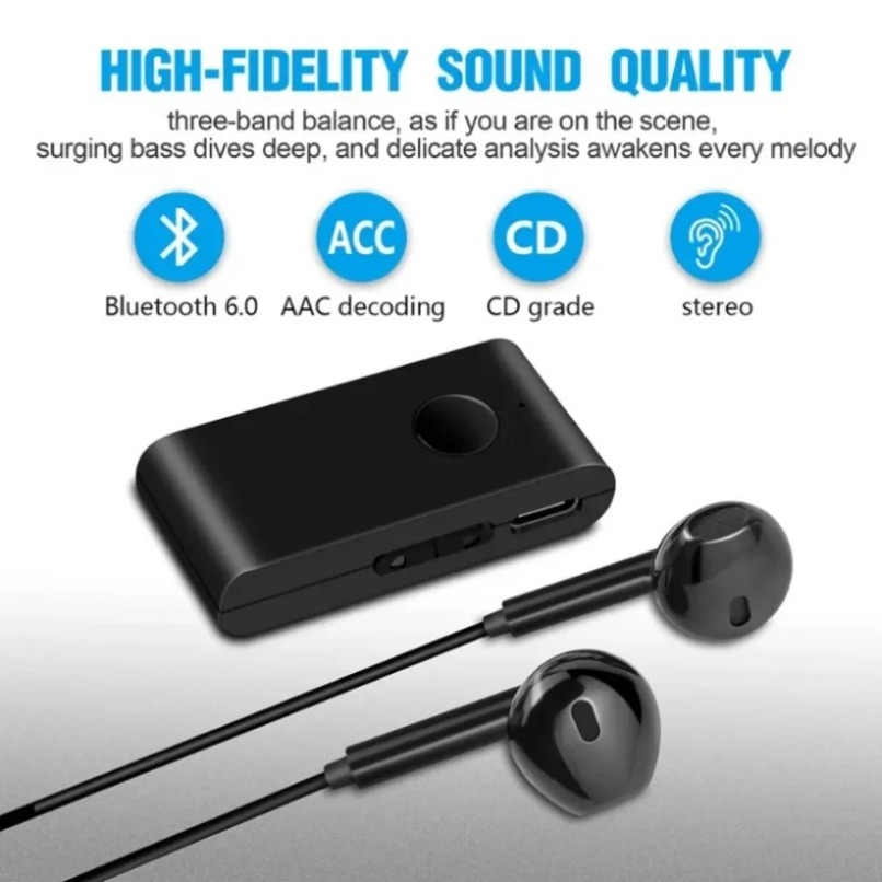 Bluetooth 5.0オーディオレシーバー、インイヤーイ - Headphone Amplifier のレビューと価格
