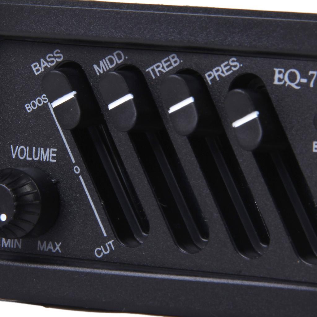 アコースティックギター用ピックアップ、4バンドEQプリアンプ - Volume Control Board のレビューと価格