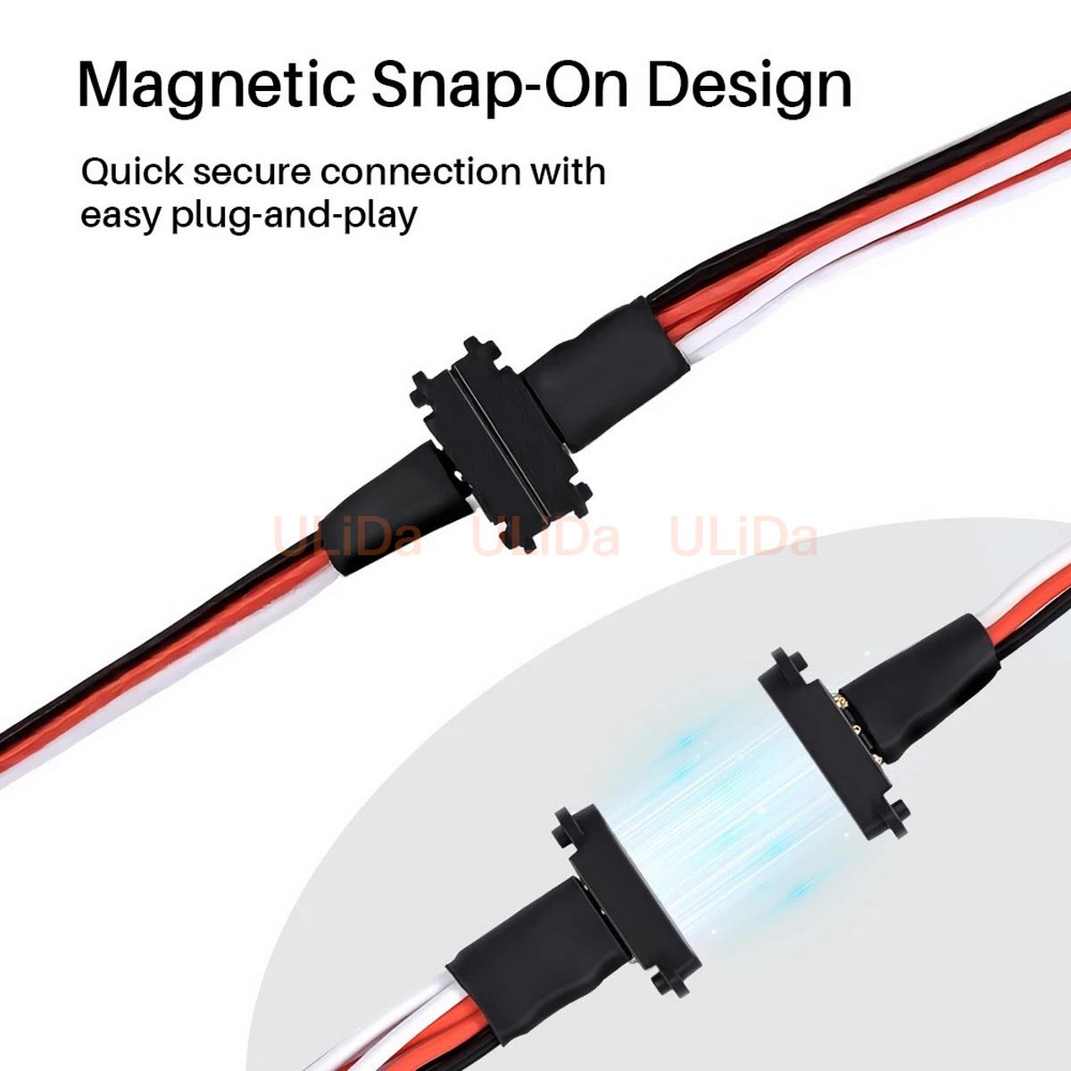 3ピン磁気スナップオン1対2Yワイヤーオス-メス延長リード線 - Rca Cable のレビューと価格