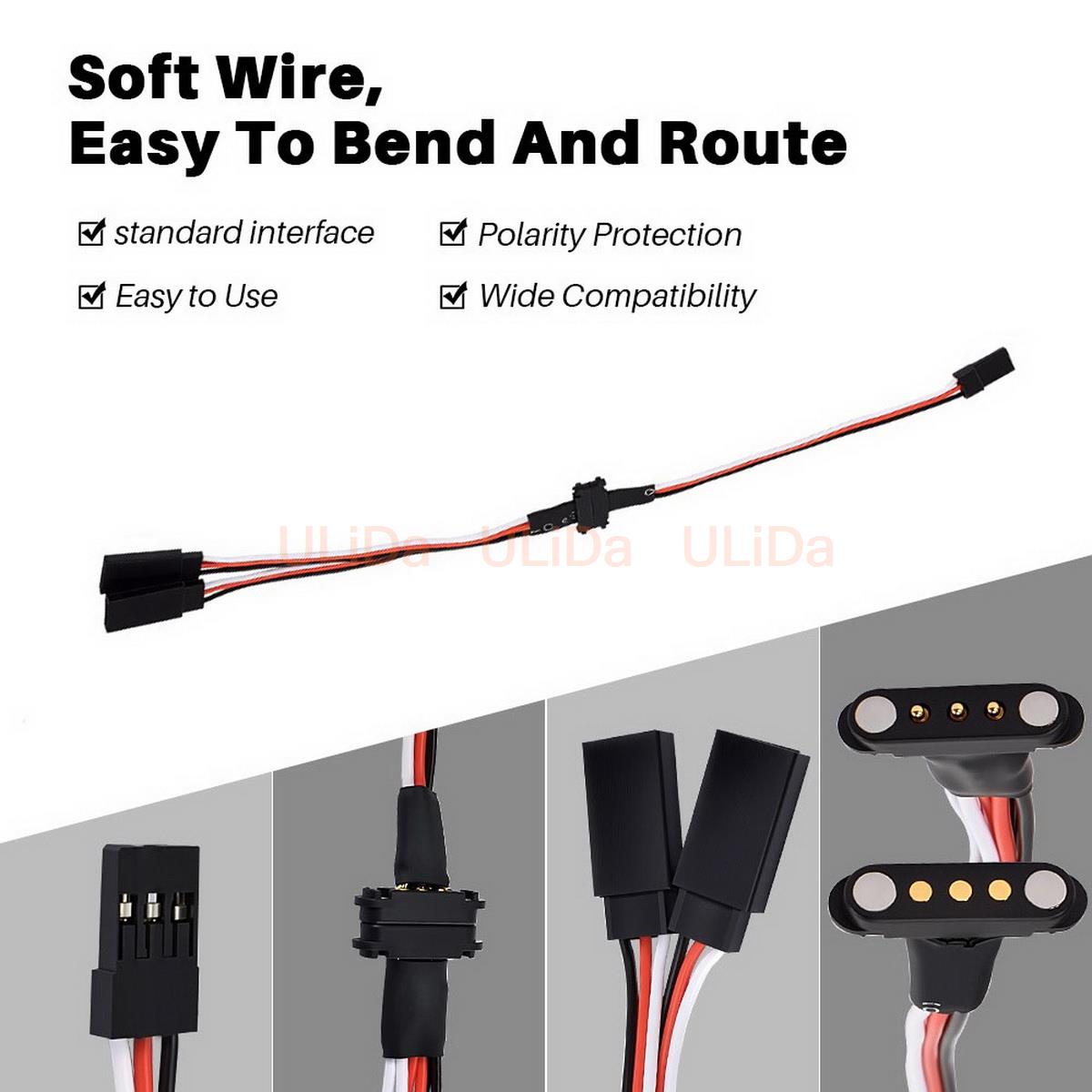 3ピン磁気スナップオン1対2Yワイヤーオス-メス延長リード線 - Rca Cable のレビューと価格