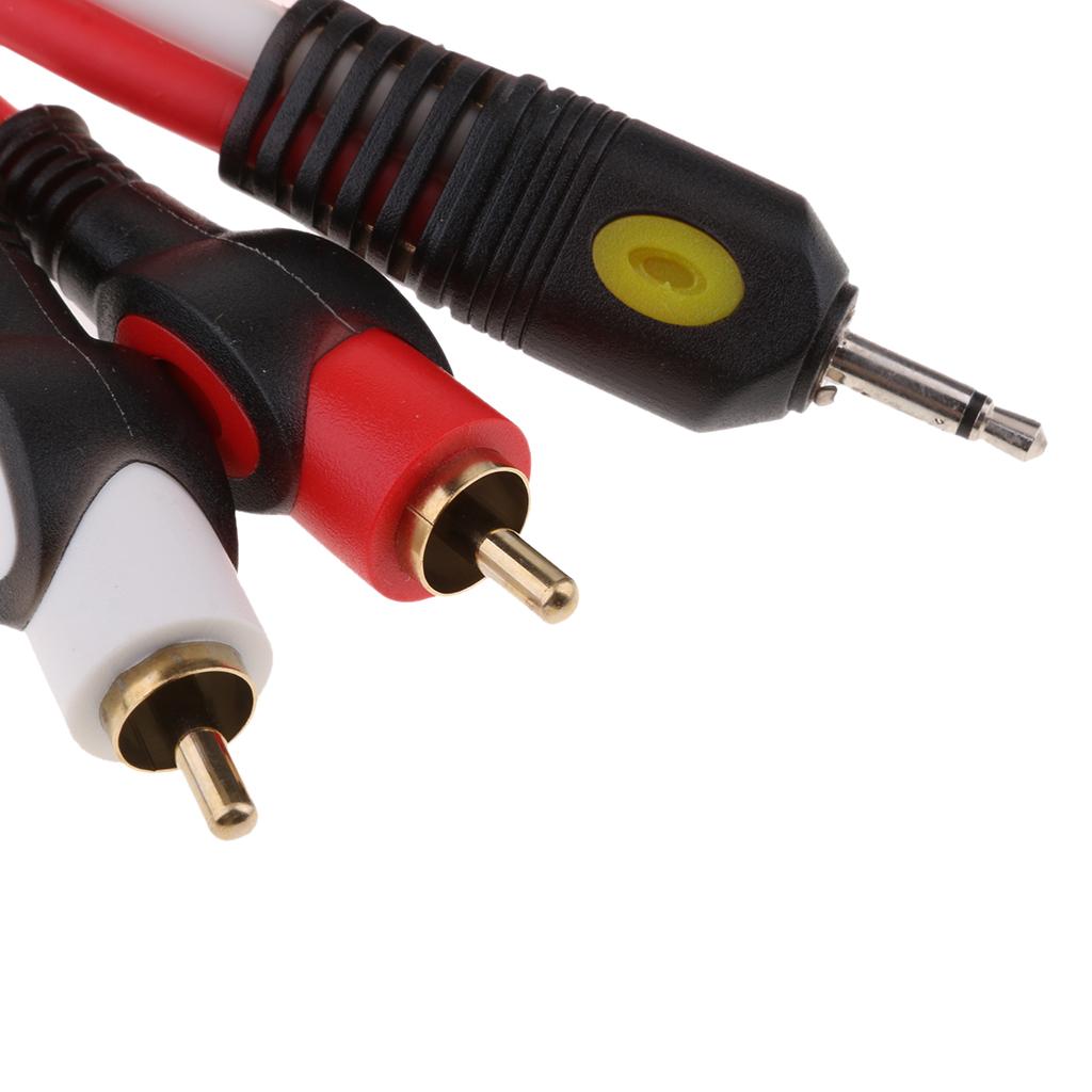 AUX補助3.5mmオーディオプラグ（オス）- 2RCAプラ - Rca Cable のレビューと価格