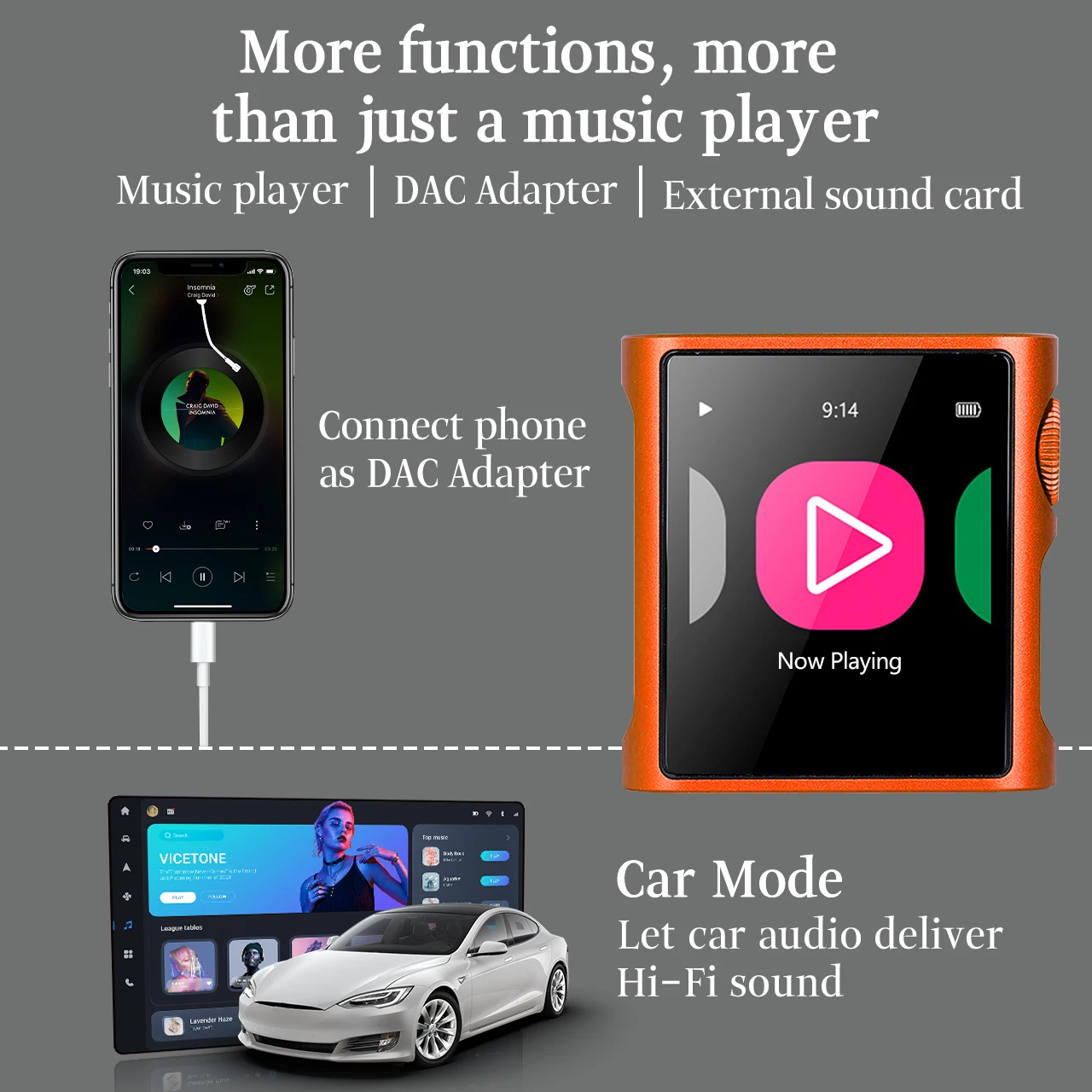 M0 PURA ロスレス対応 ポータブル ミニ音楽プレーヤー - Audio Dac のレビューと価格
