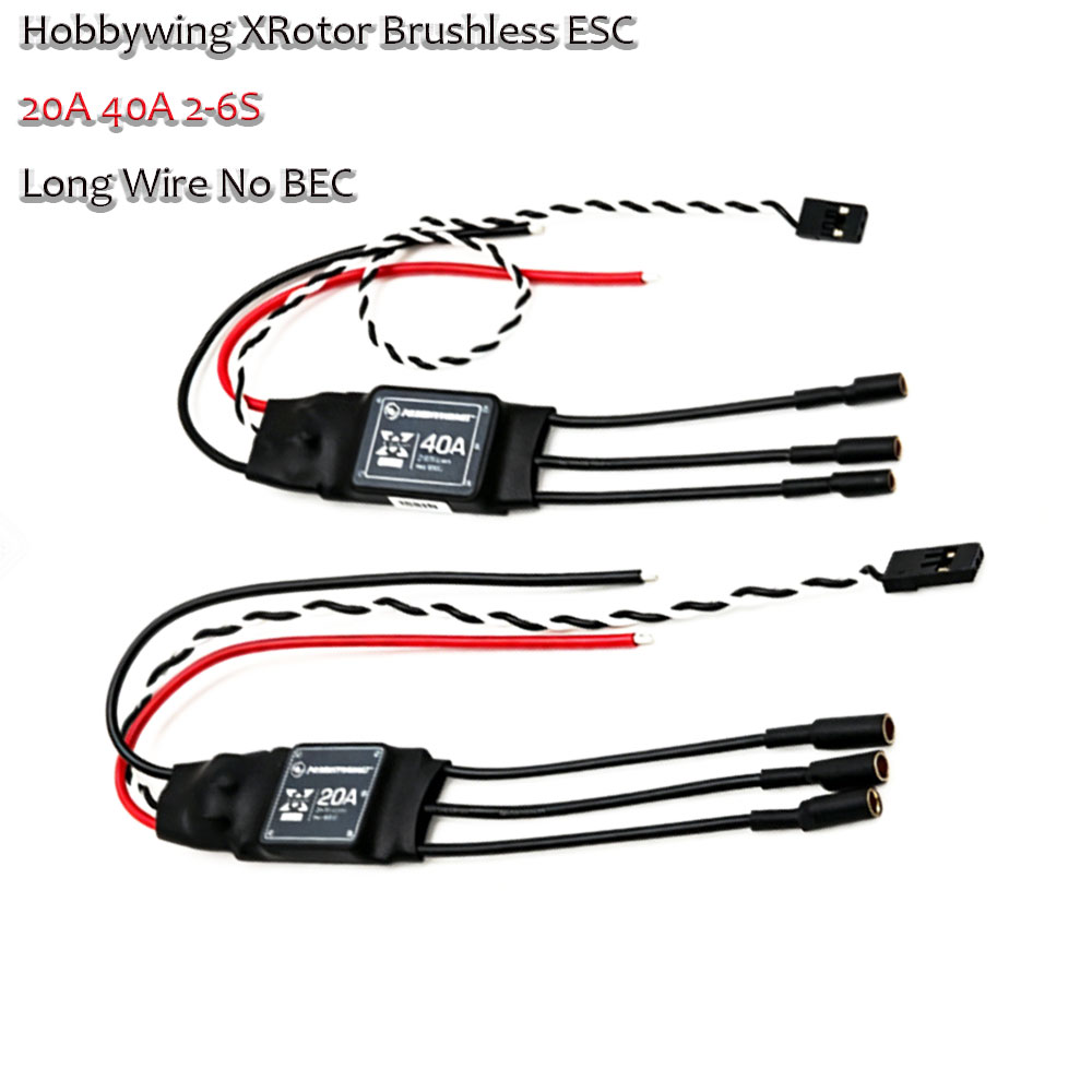 XRotor Hobbywing 20A/40A ブラシレス - Rca Cable のレビューと価格