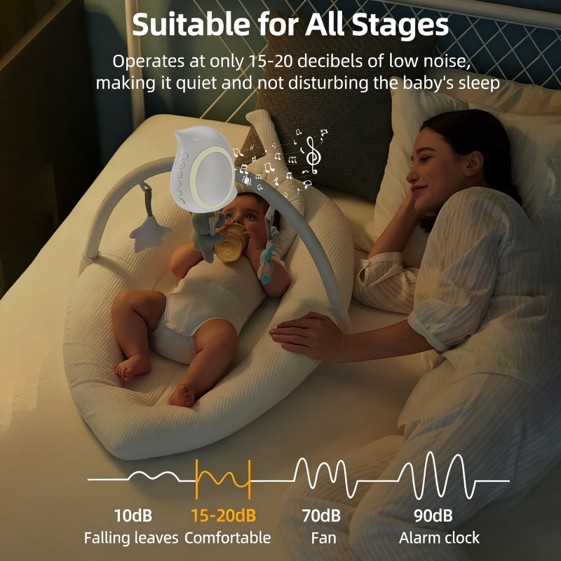 ポータブル調整機能付き電動ベビー睡眠補助装置（ナイトライト、 - Full Range Speaker のレビューと価格