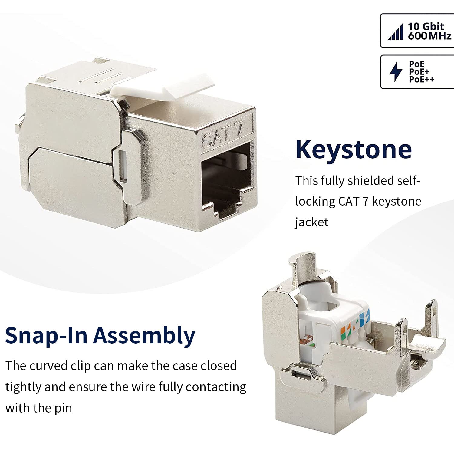 ZOERAX Cat6a Cat7 キーストーン ジャック  - Rj45 Jack のレビューと価格